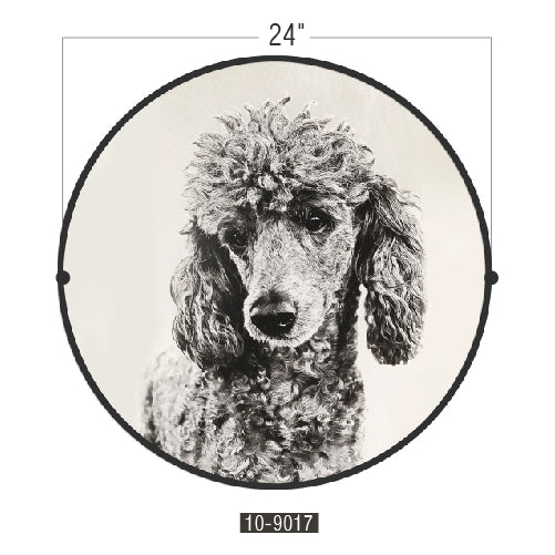 Décoration murale circulaire - Caniche