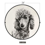 Décoration murale circulaire - Caniche