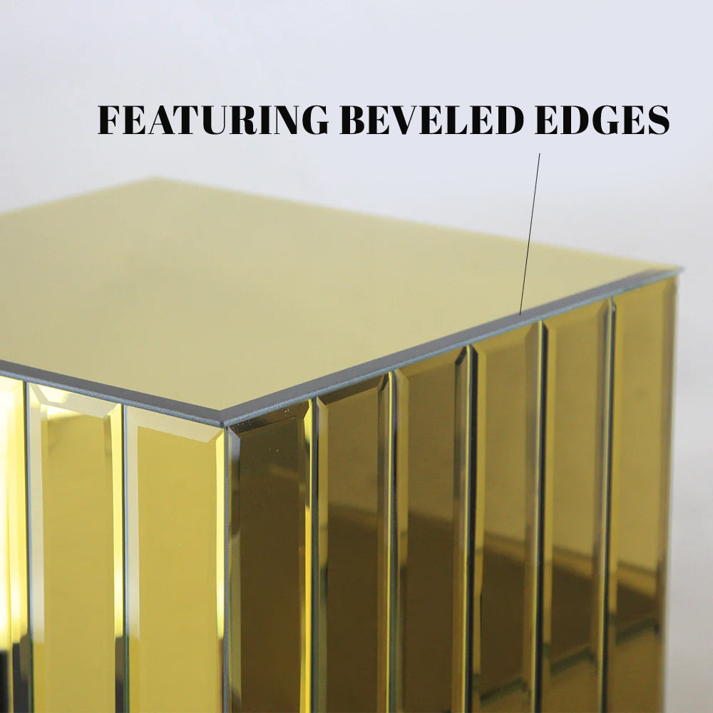 Colonne/piédestal à bloc d'affichage miroir segmenté