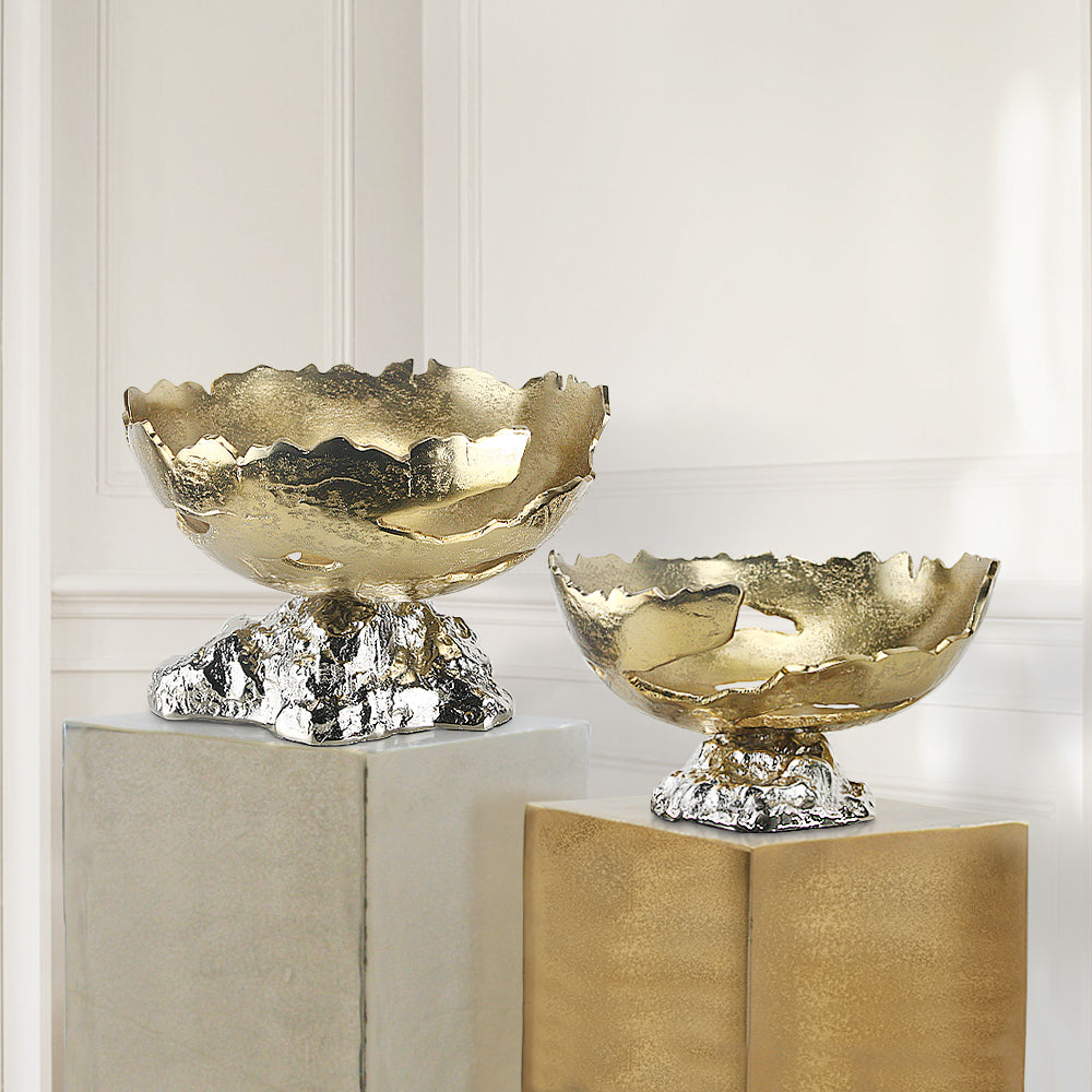 Sculpture moderne de bol lunaire