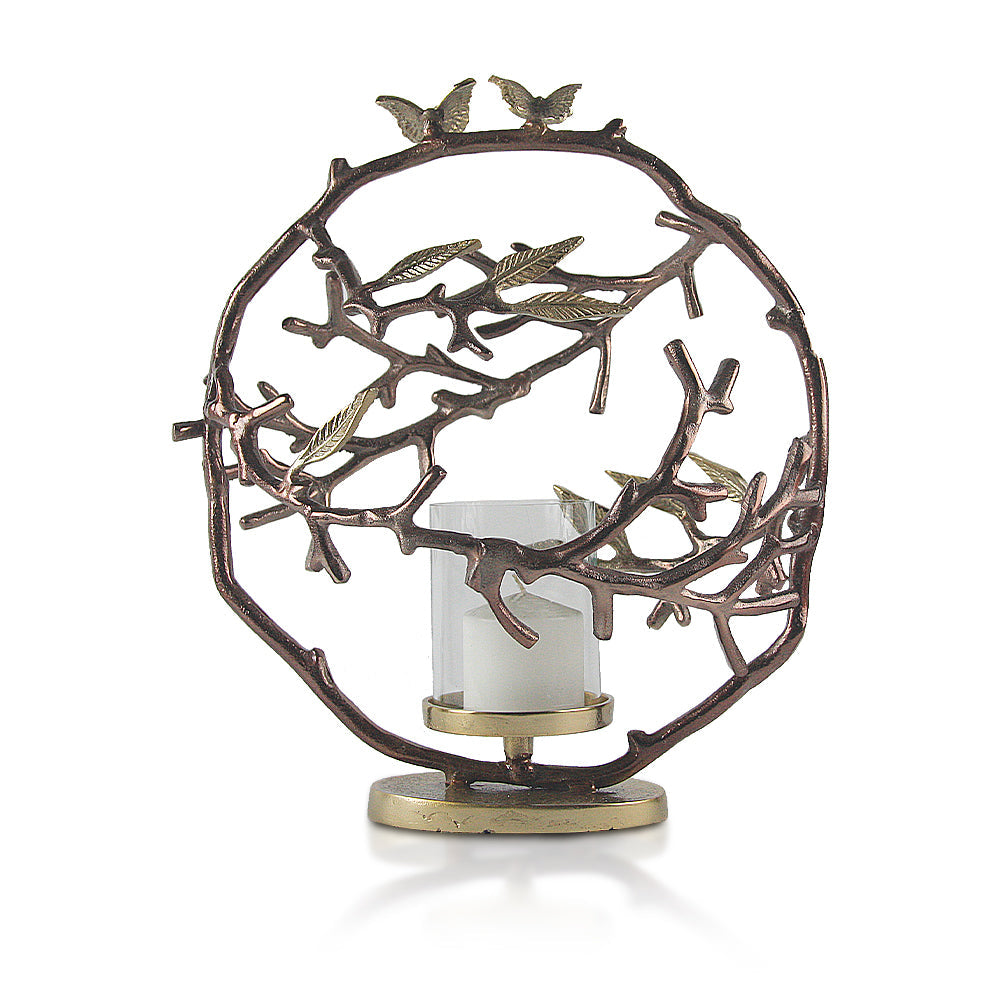 Porte-bougies en forme de couronne