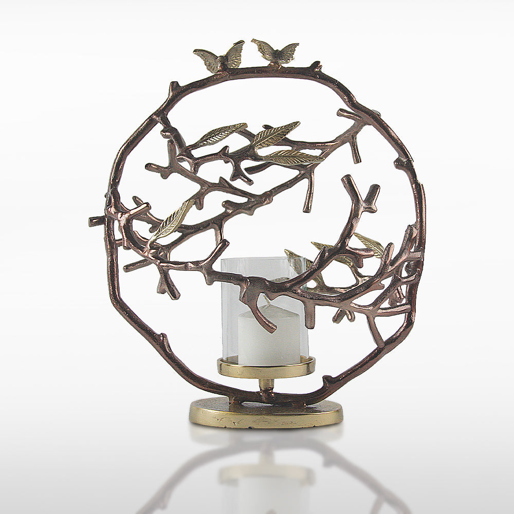 Porte-bougies en forme de couronne