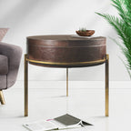 Table basse d'appoint en cuir