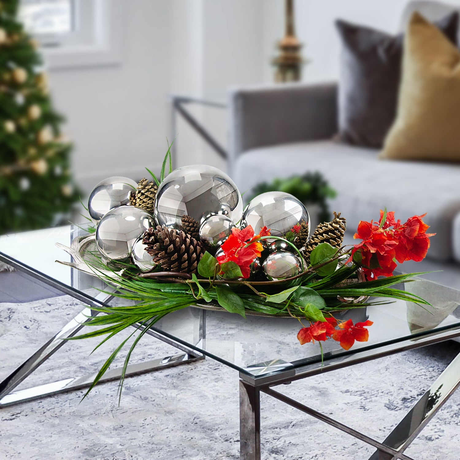 Boule en acier inoxydable brillant