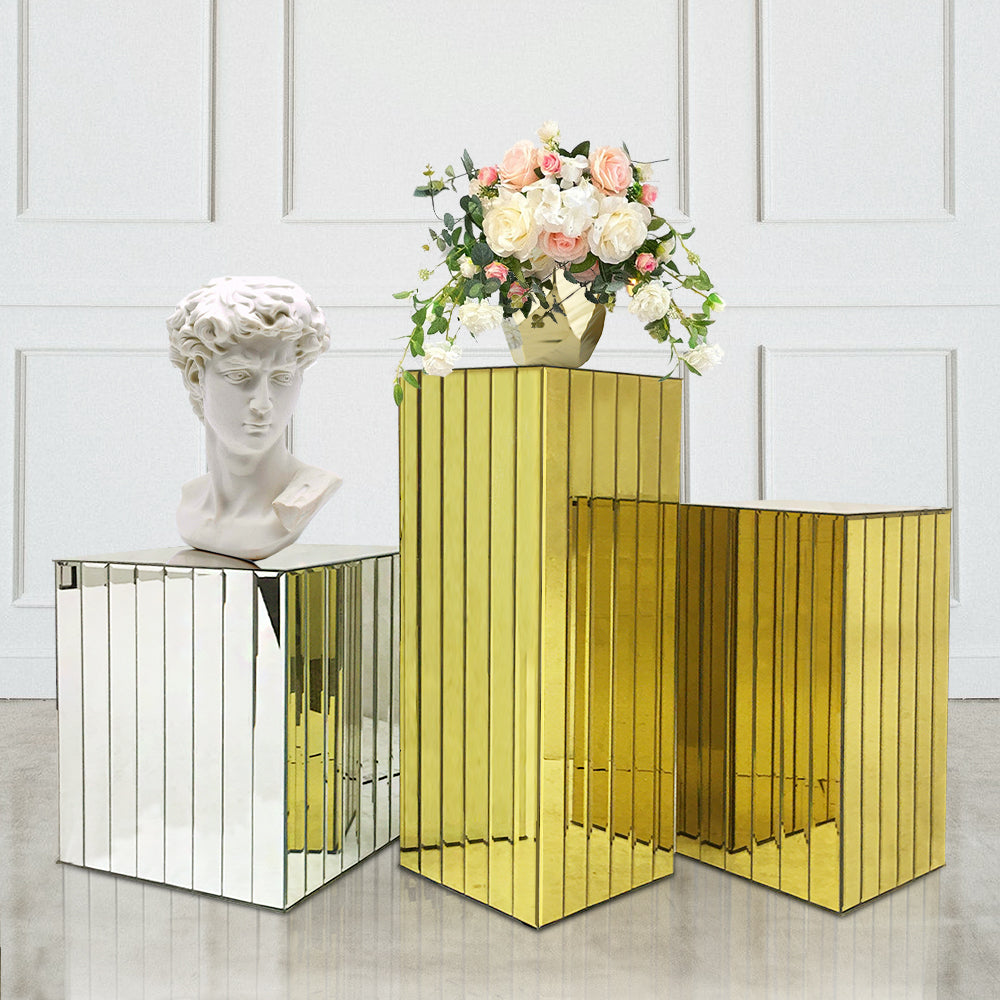 Colonne/piédestal à bloc d'affichage miroir segmenté