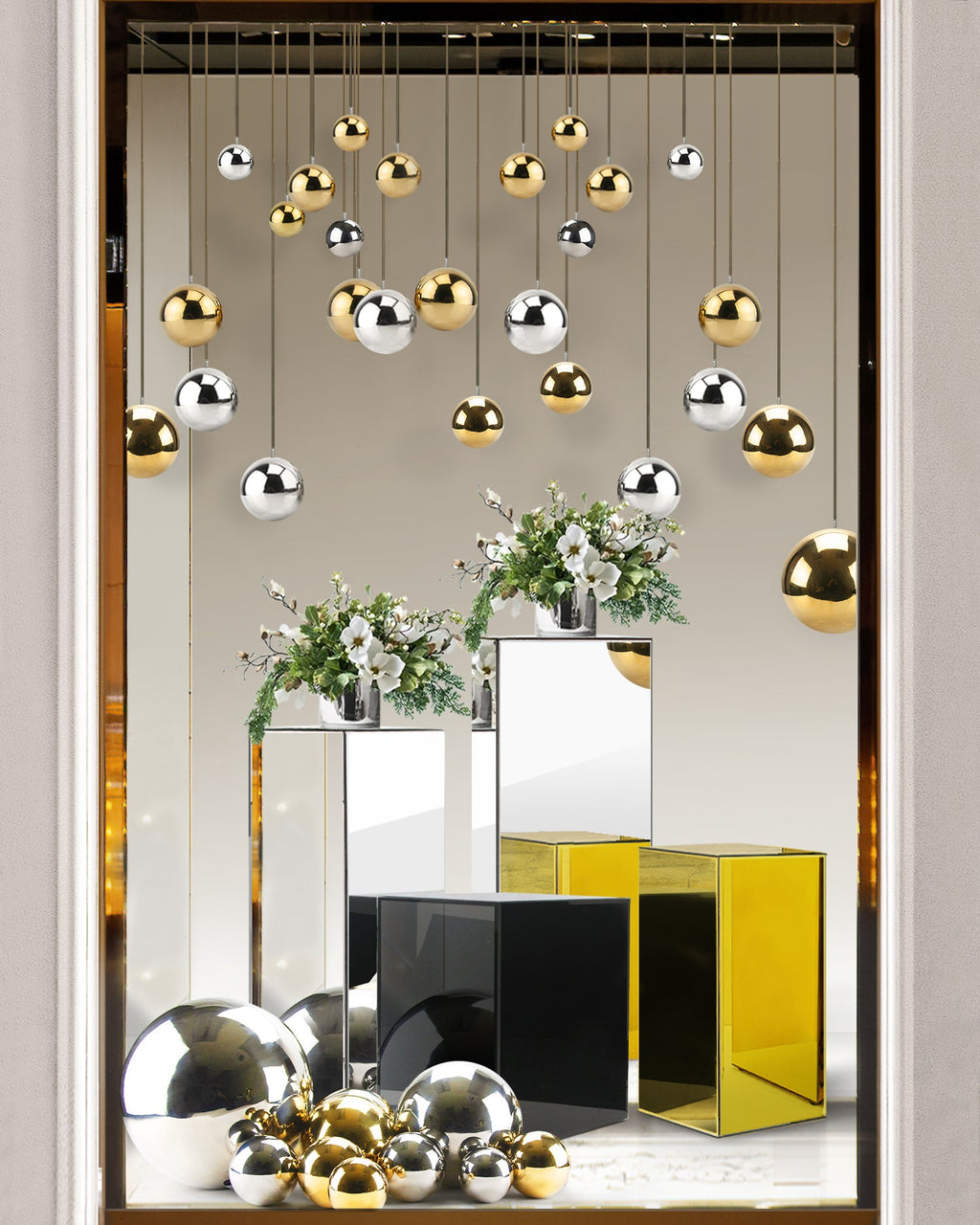 Boule suspendue en acier inoxydable