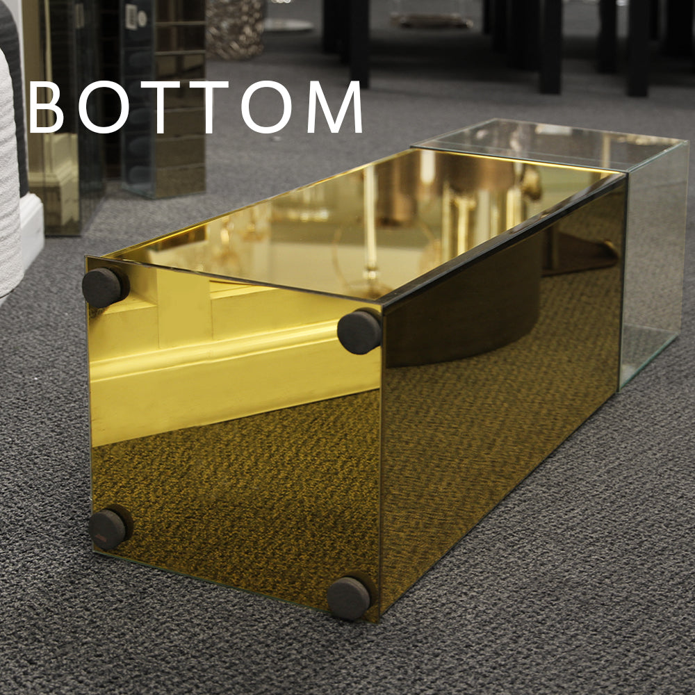 Présentoir rectangulaire pour bougies flottantes sur colonne ou sur piédestal