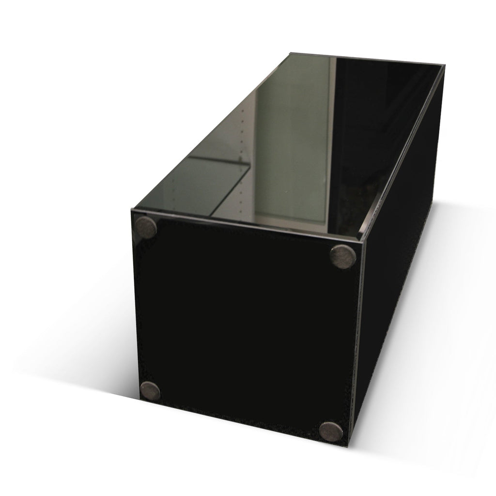 Colonne/Pied d'exposition en verre noir