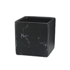 Pot carré d'intérieur en céramique effet marbre