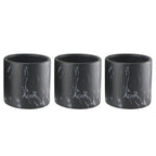 Pot rond d'intérieur en céramique effet marbre