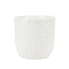 Pot en céramique rainurée