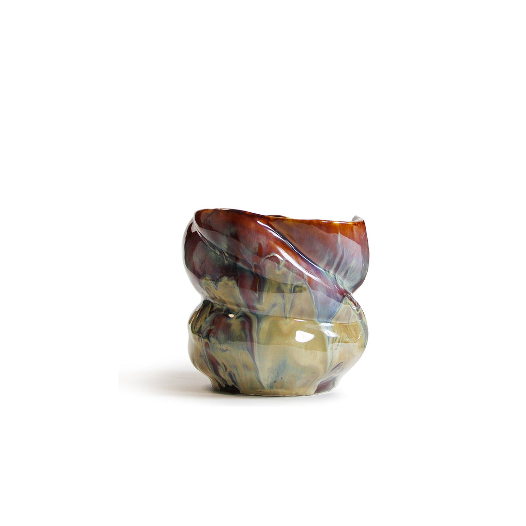 Vase en céramique lavée à la lave