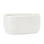 Pot en céramique rainurée