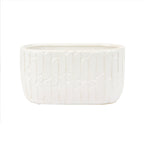 Pot en céramique rainurée
