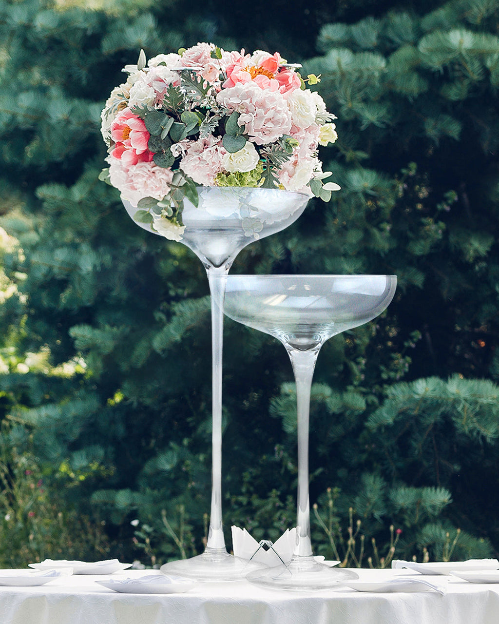 Vase coupe à champagne