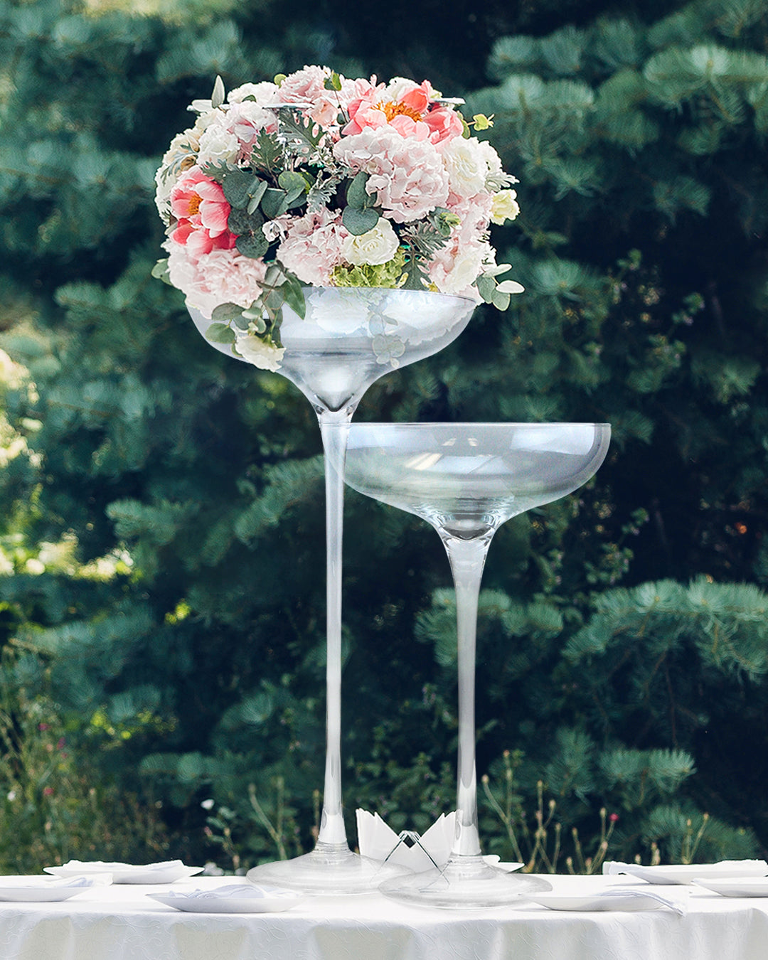 Vase coupe à champagne