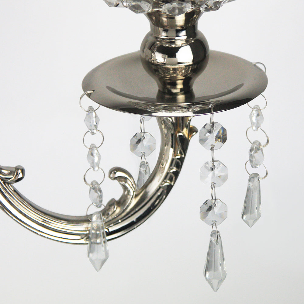 Candélabre suspendu en cristal à 5 ​​bras