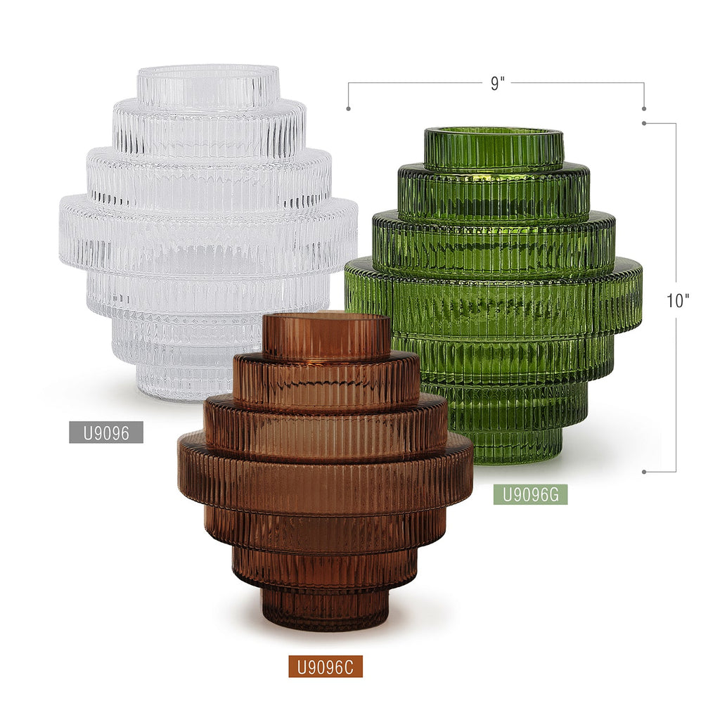 Vase en verre à plusieurs couches