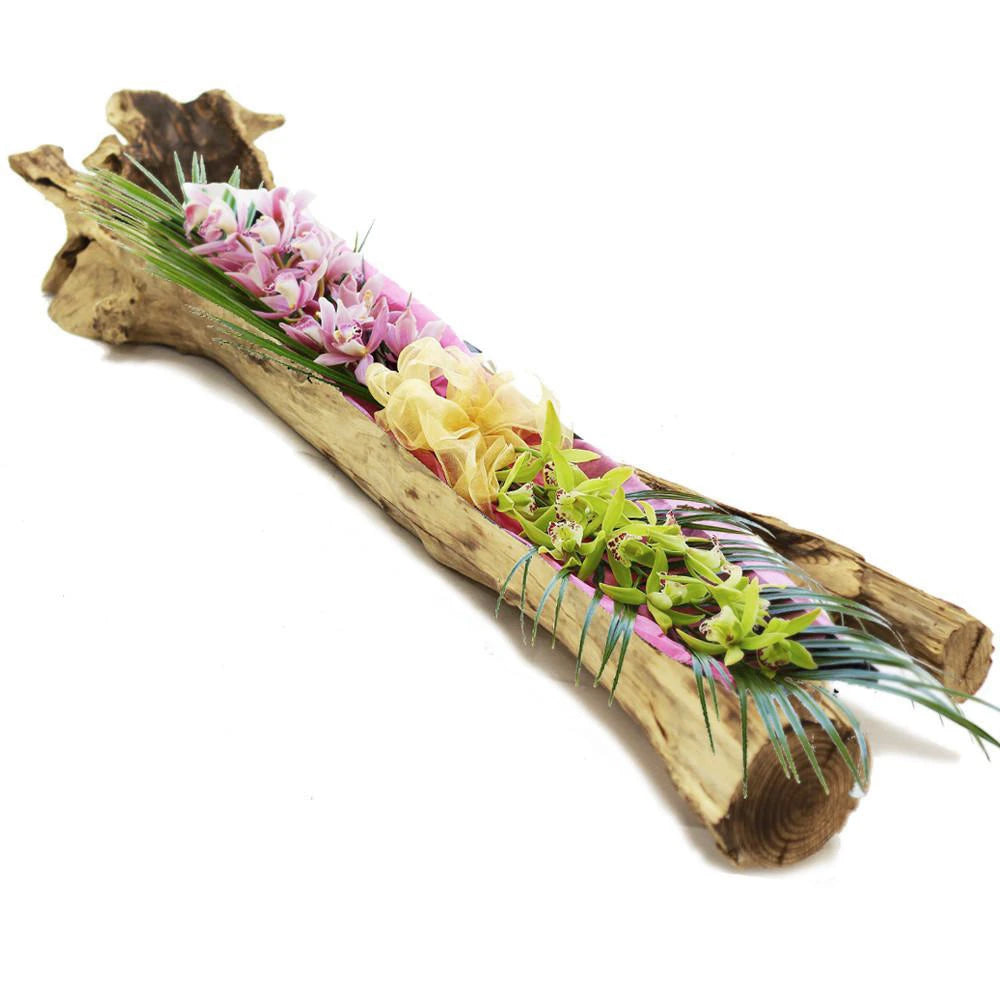 Jardinière en bois flotté