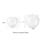 Vase à bulles en verre