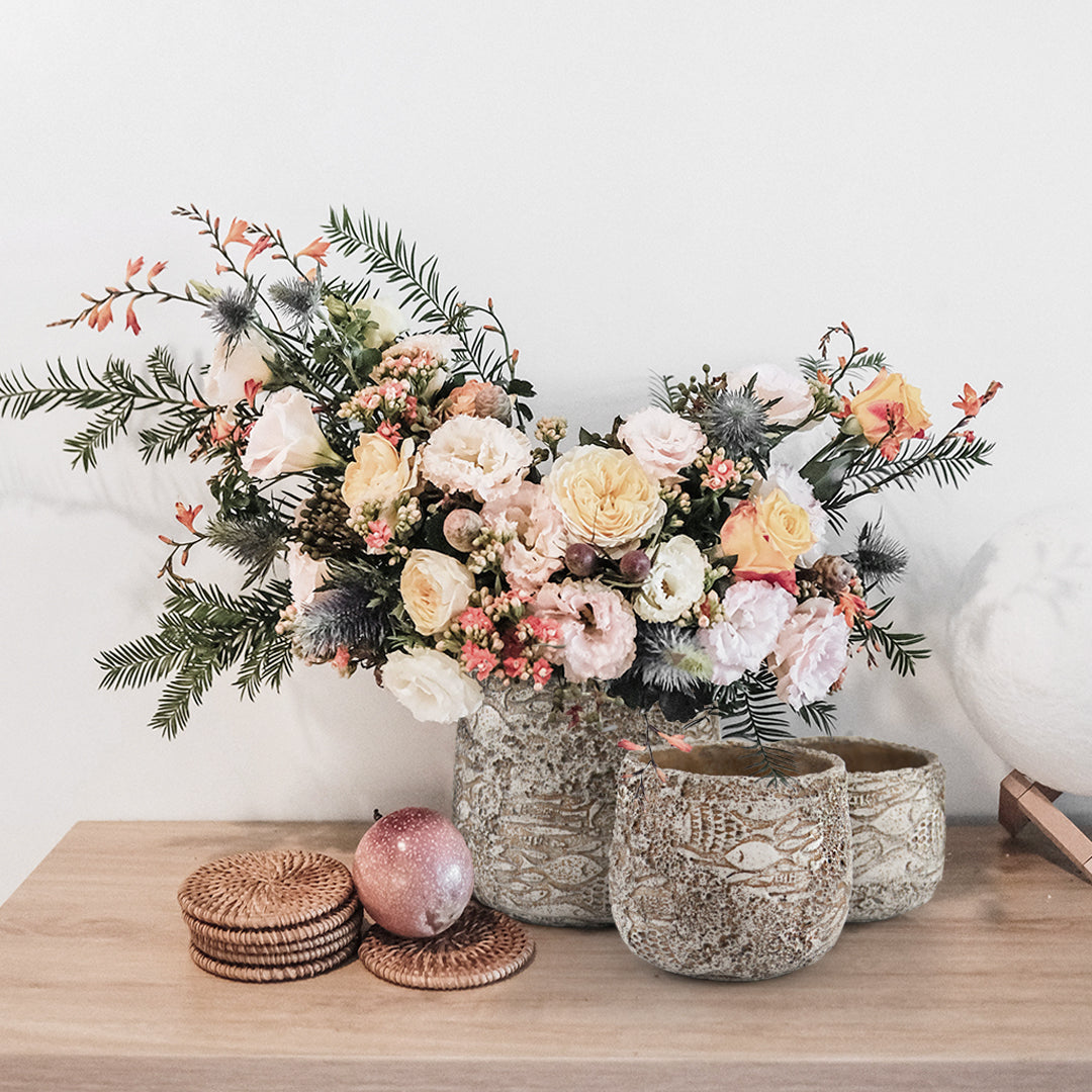 Pot en céramique fossilisée