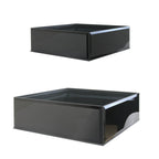 Aquarium réversible en verre noir