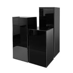 Colonne/Pied d'exposition en verre noir