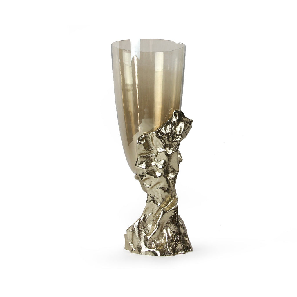 Vase en verre Elevated Essence avec bougeoir
