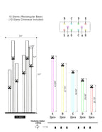 Candélabre en acrylique Diamond Glow