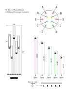 Candélabre en acrylique Diamond Glow