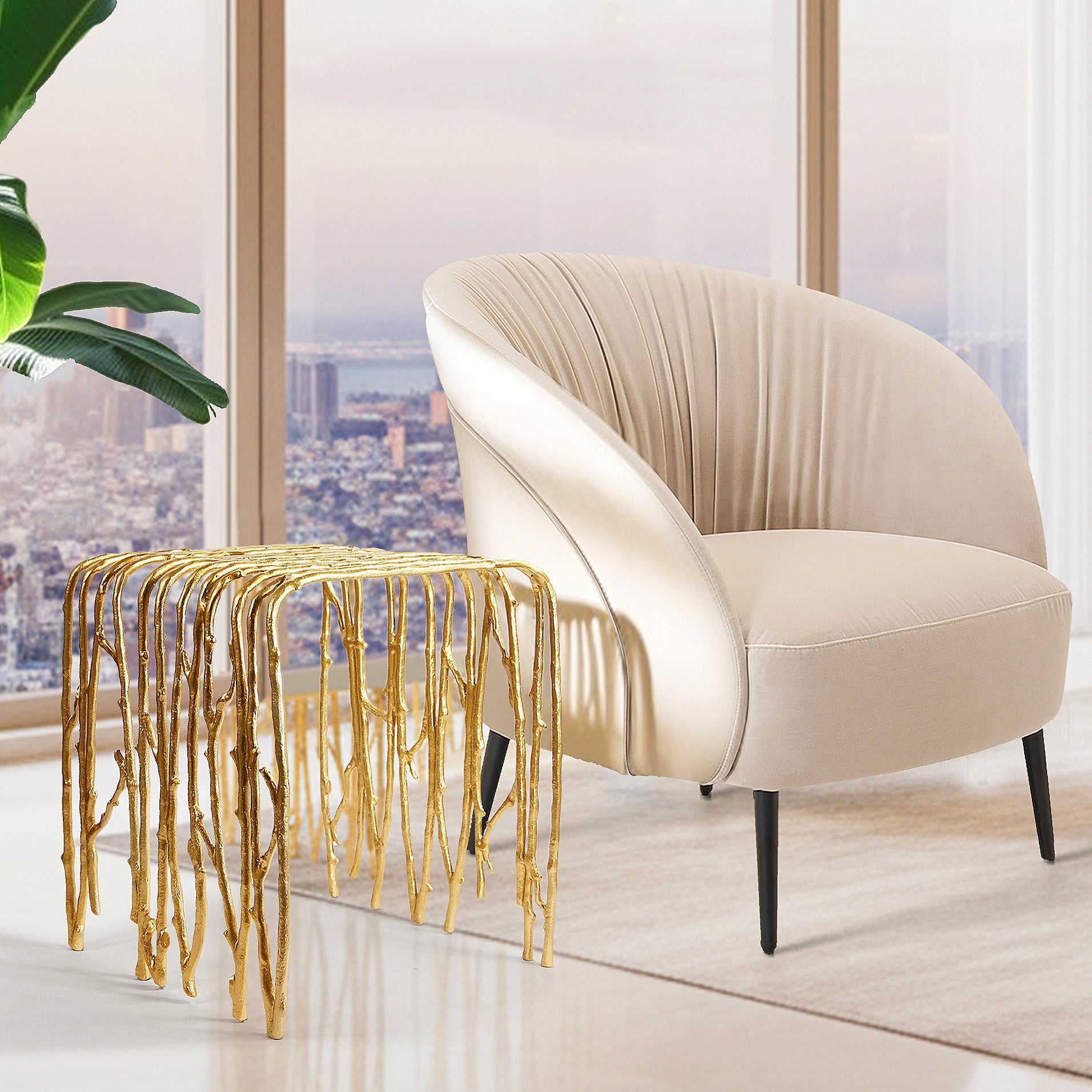 Table d'appoint en brindilles