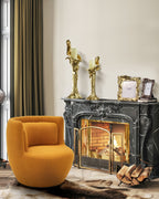 Bougeoir sculptural en métal fondu