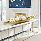 Vase bateau en métal