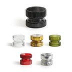 Bougeoirs en verre pour bougies piliers (lot de 6)
