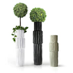 Grands vases de sol cannelés/nervurés