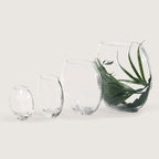 Vase en verre lunaire