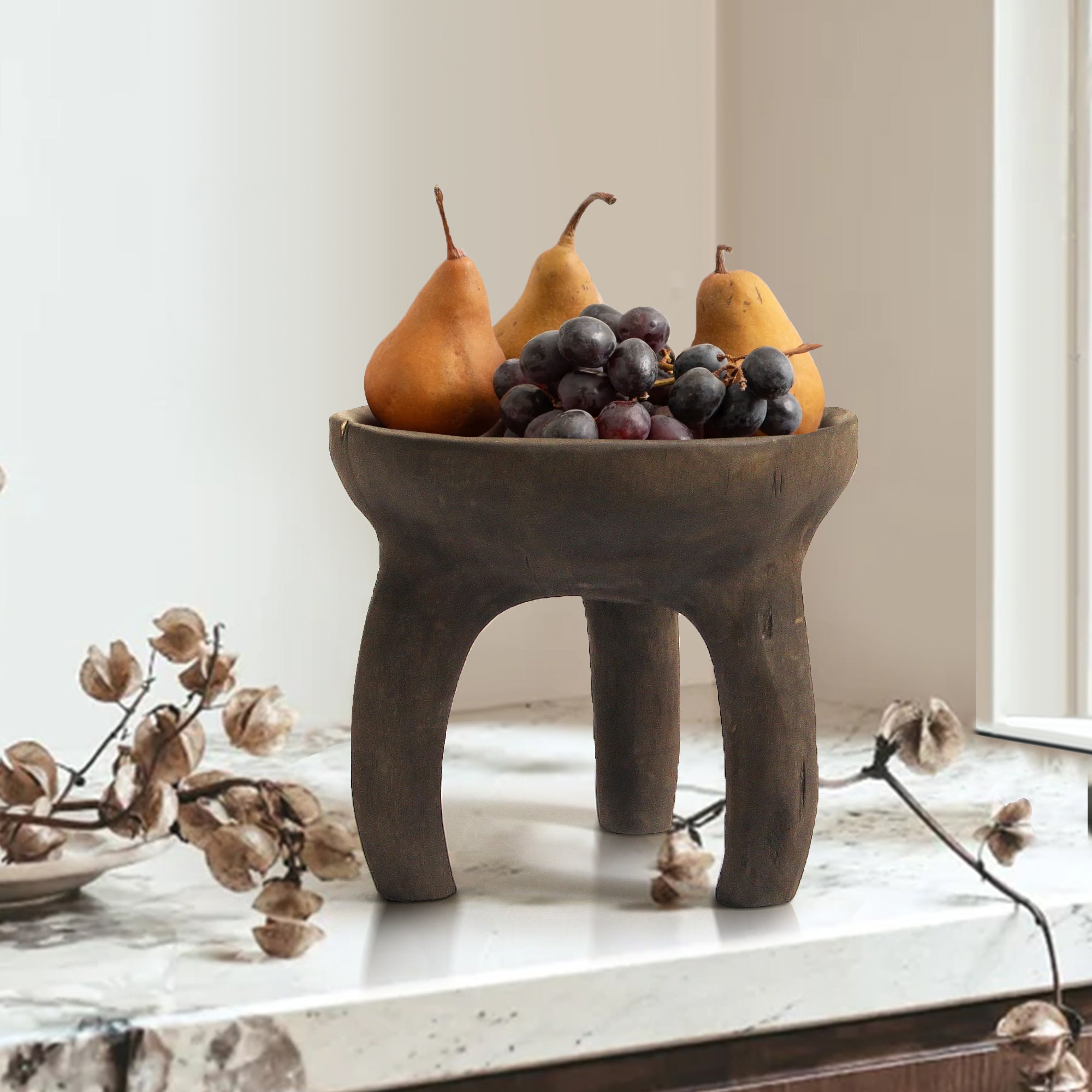 Présentoir/plateau de service en bois