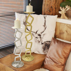 Porte-bougie géométrique