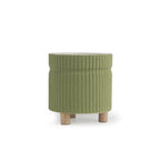 Pot trépied rainuré