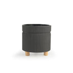 Pot trépied rainuré