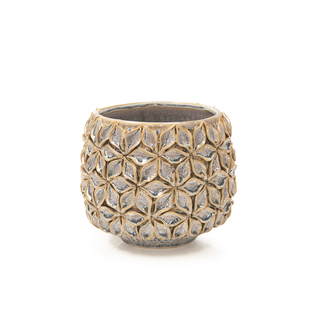 Pot de fleurs en céramique Lotus