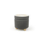 Pot trépied rainuré