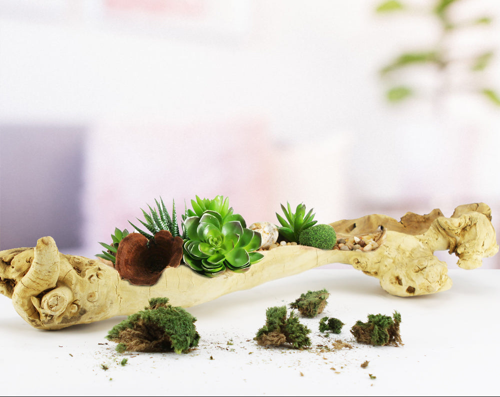 Jardinière rustique en bois