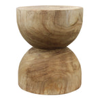 Tabouret de table d'appoint sur pied en bois naturel Evoke