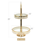 Présentoir à gâteaux en cristal