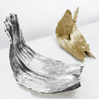 Sculpture de vague dorée