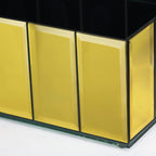 Vase carré en verre miroir