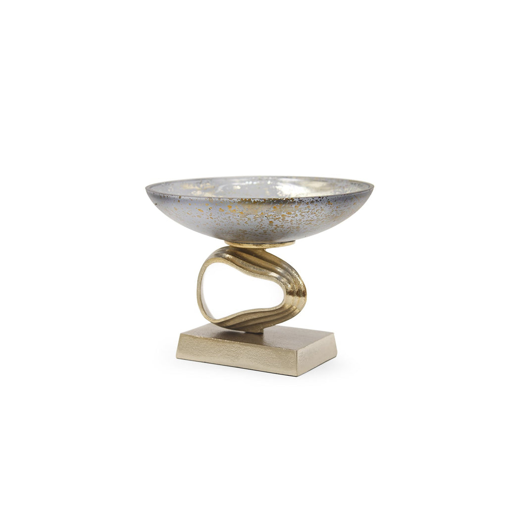 Centre de table Cosmos en verre et aluminium