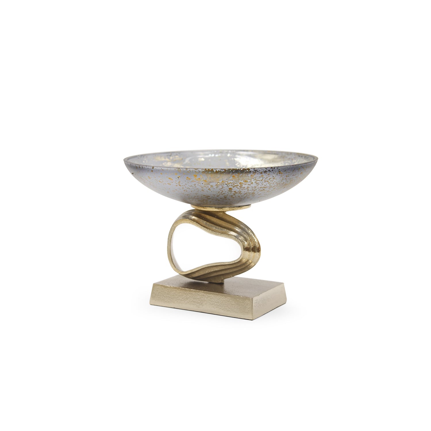 Centre de table Cosmos en verre et aluminium