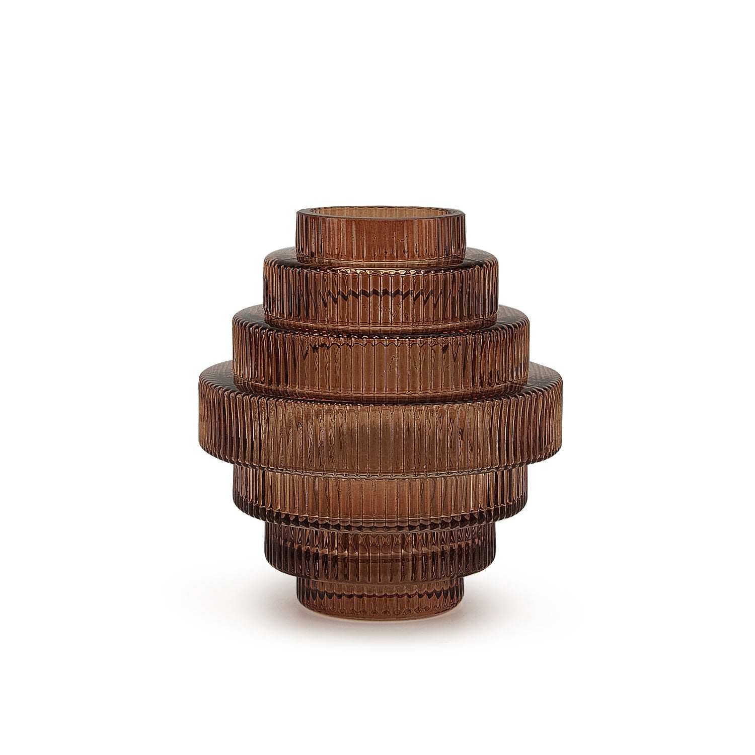 Vase en verre à plusieurs couches